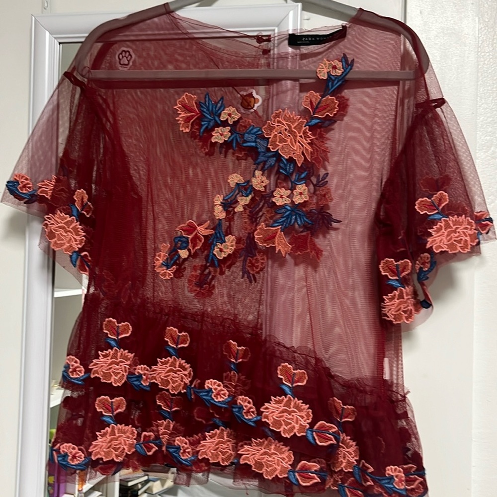 Size M,transparent blouse.Brand Zara.